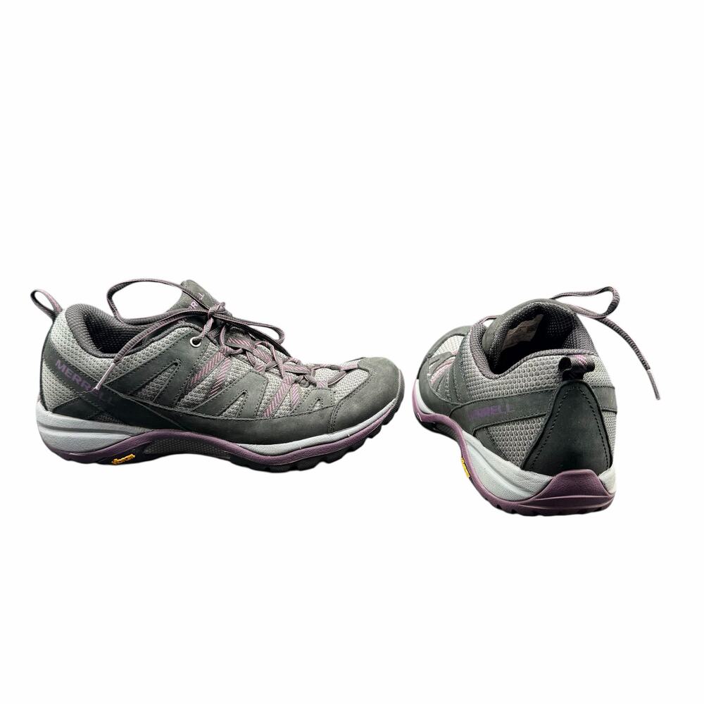 Merrell Women’s Hiking Shoes US 9 Black Purple Vibram Trail Sneakers